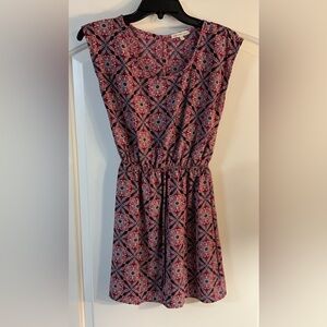 Geometric print dress